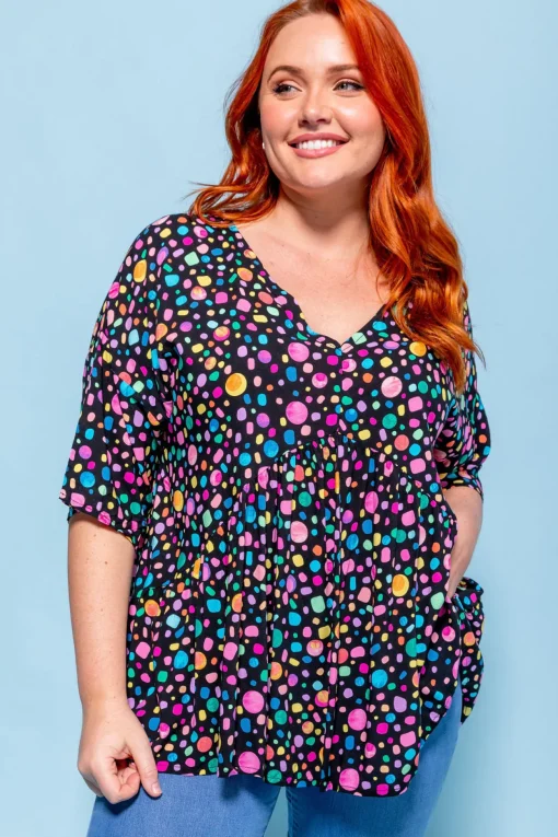 *UNICORN* Peak Top in Black Pebble by Kasey Rainbow