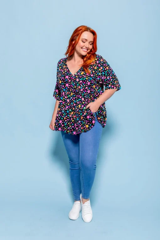 *UNICORN* Peak Top in Black Pebble by Kasey Rainbow