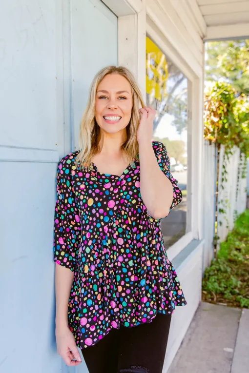 *UNICORN* Peak Top in Black Pebble by Kasey Rainbow