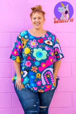 *UNICORN* Tilly Top in Kasey Rainbow My Things by Kasey Rainbow