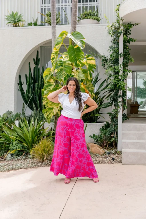 Zelda Pants in Summer Floral by Kasey Rainbow