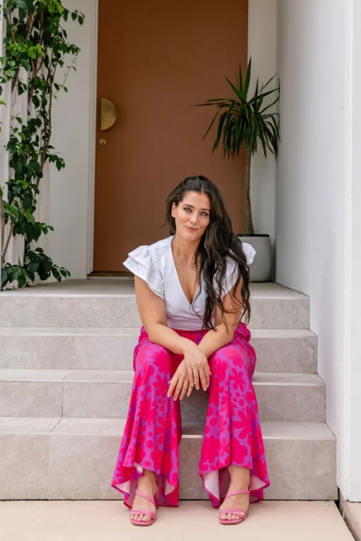 Zelda Pants in Summer Floral by Kasey Rainbow