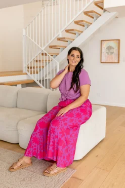 Zelda Pants in Summer Floral by Kasey Rainbow